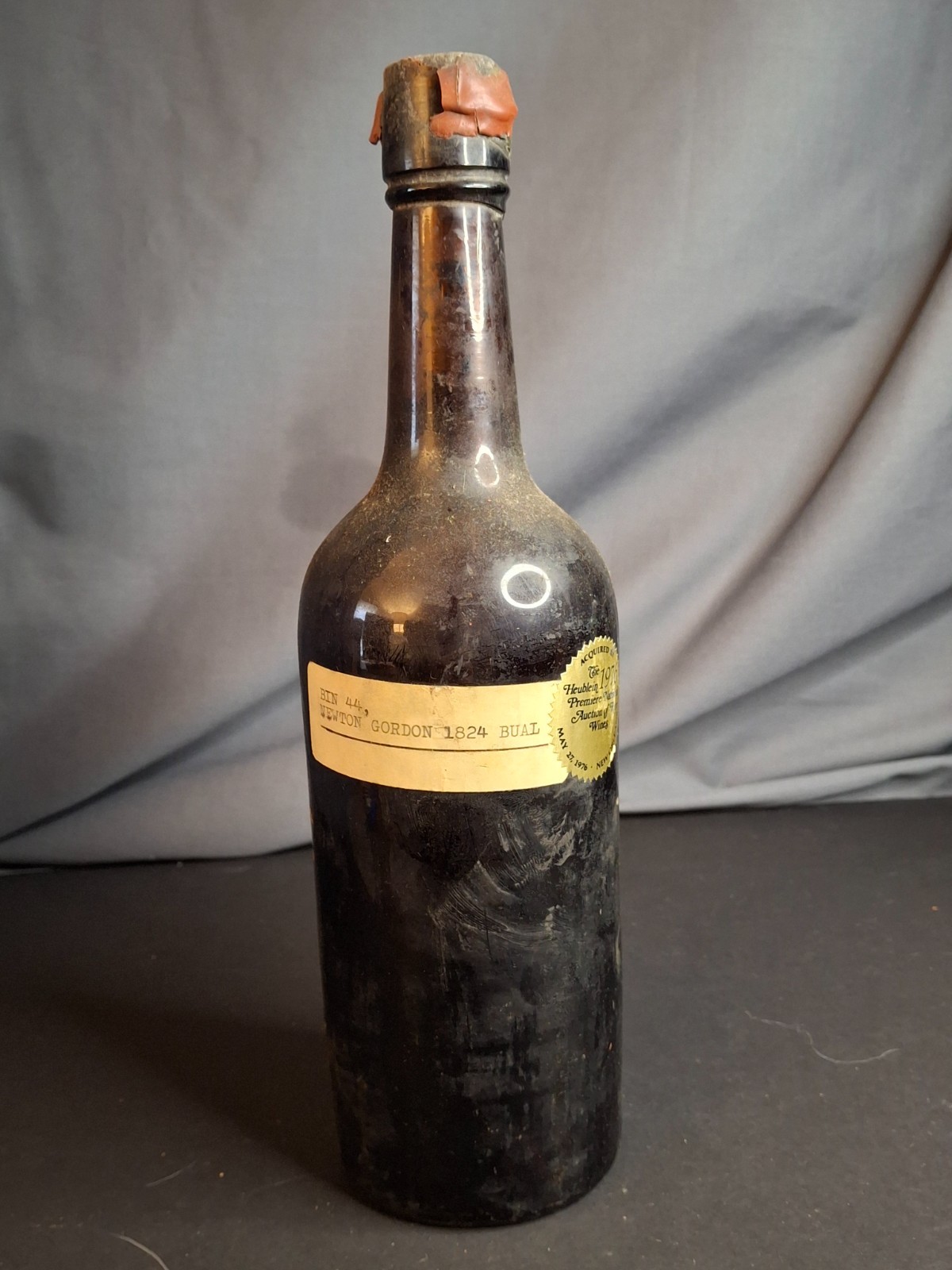 Historic 1824 Vintage Newton & Gordon Bual Madeira Bottle 1976 Heublein Auction