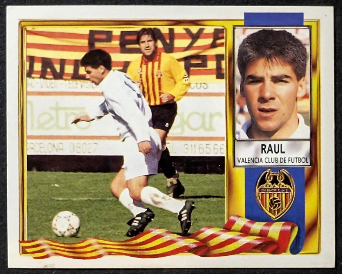 FC Valencia - League 95/96 - Raul - Colecciones Este FC Valencia - League 95/96 - Raul - Colecciones Este