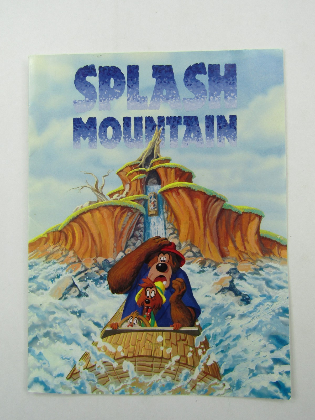 VTG Disney Splash Mountain Cardboard Paper Photo Keeper Retro Disney World