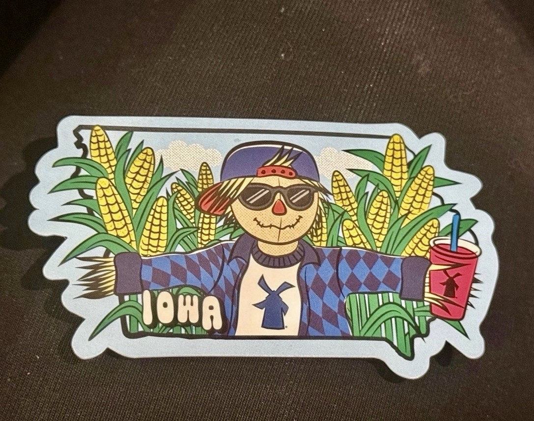 Dutch Bros Scarecrow Iowa Exclusive State Sticker August 18 2026 Ultra Rare Dutch Bros Scarecrow Iowa Exclusive State Sticker August 18 2026 Ultra Rare