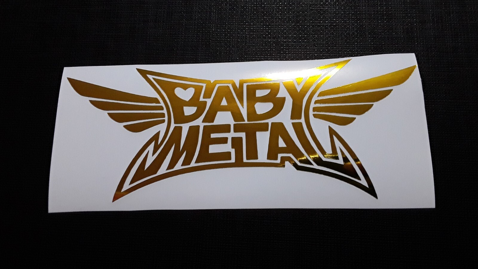 Babymetal Logo Holo Foil Gold Sticker Vinyl Decal Baby Metal Waterproof