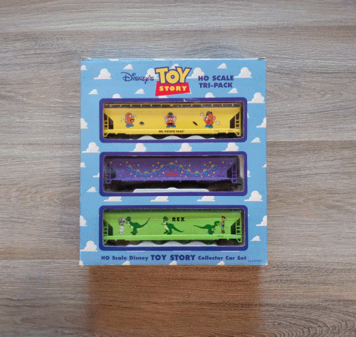 Disney Toy Story Express HO Scale Tri-Pack Train Box Cars Collector Set 1996