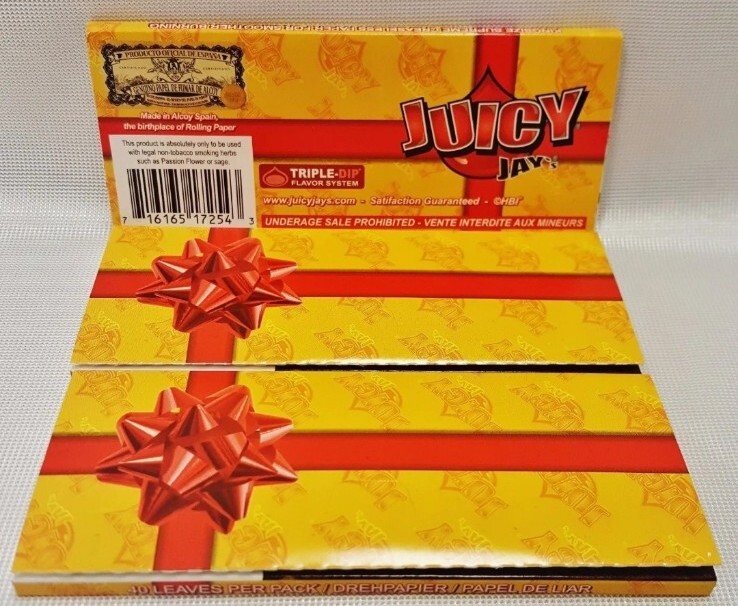 3X Packs of Juicy Jay\'s Birthday Cake Flavored KING SIZE Rolling Papers/ 40 each