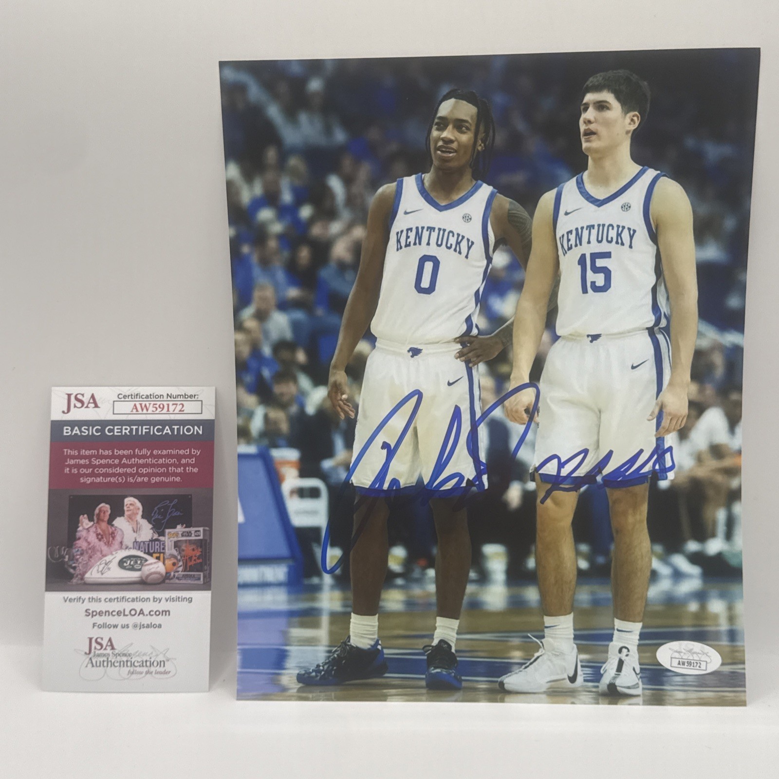 REED SHEPPARD+ ROB DILLINGHAM KENTUCKY SIGNED 8X10 PHOTO JSA AUTHENTIC # REED SHEPPARD+ ROB DILLINGHAM KENTUCKY SIGNED 8X10 PHOTO JSA AUTHENTIC #