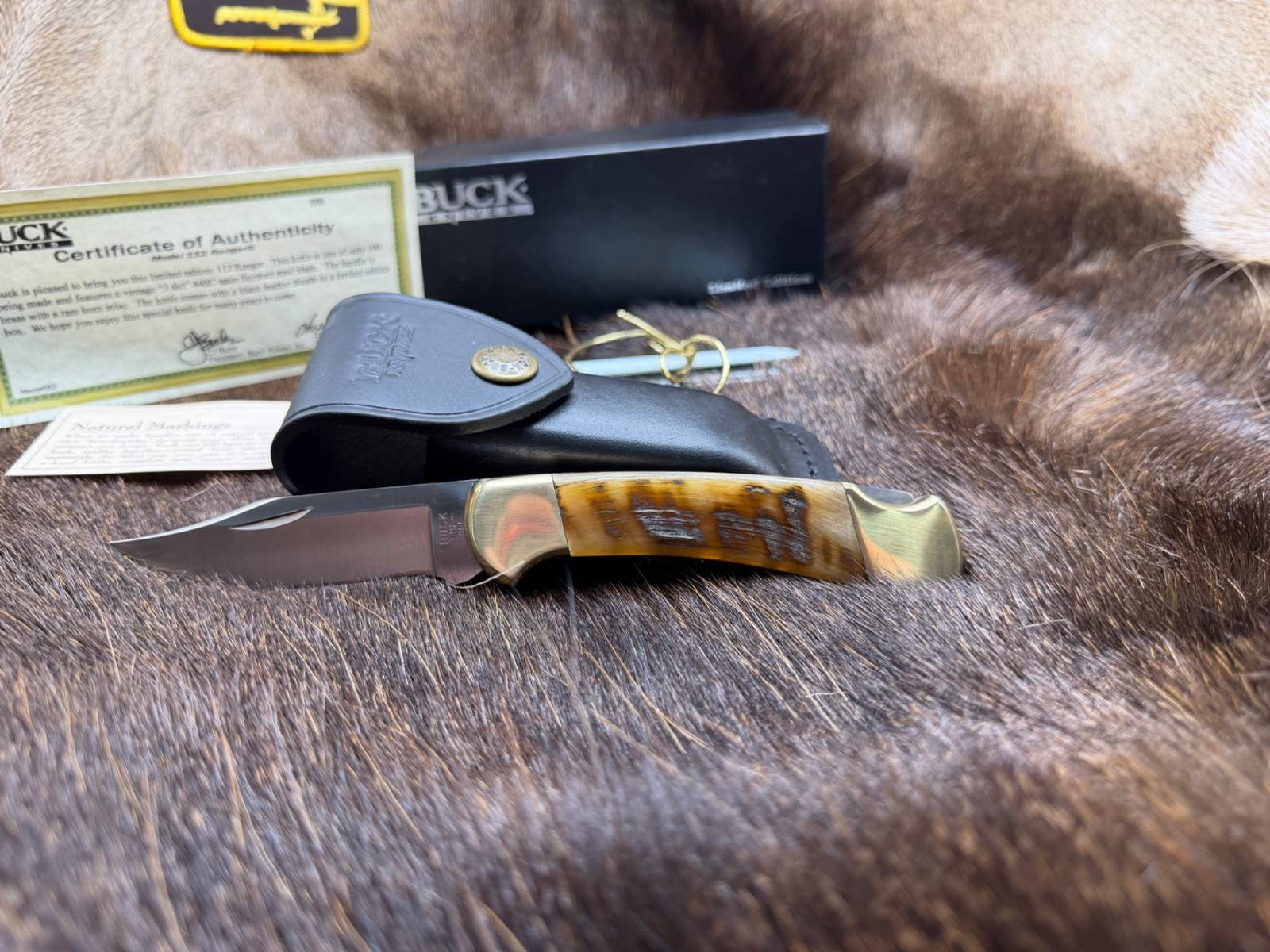 2008 Buck David Yellowhorse Vintage 112 Custom Ltd Edt. Knife Mint In Box - \