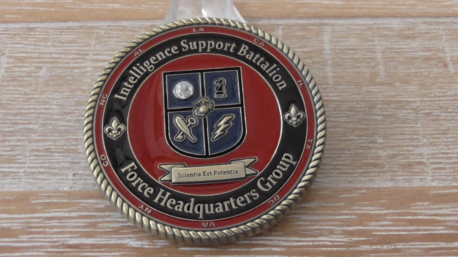 USMC ISB Intelligence Support Battalion Force HQ Group Challenge Coin #C926 USMC ISB Intelligence Support Battalion Force HQ Group Challenge Coin #C926