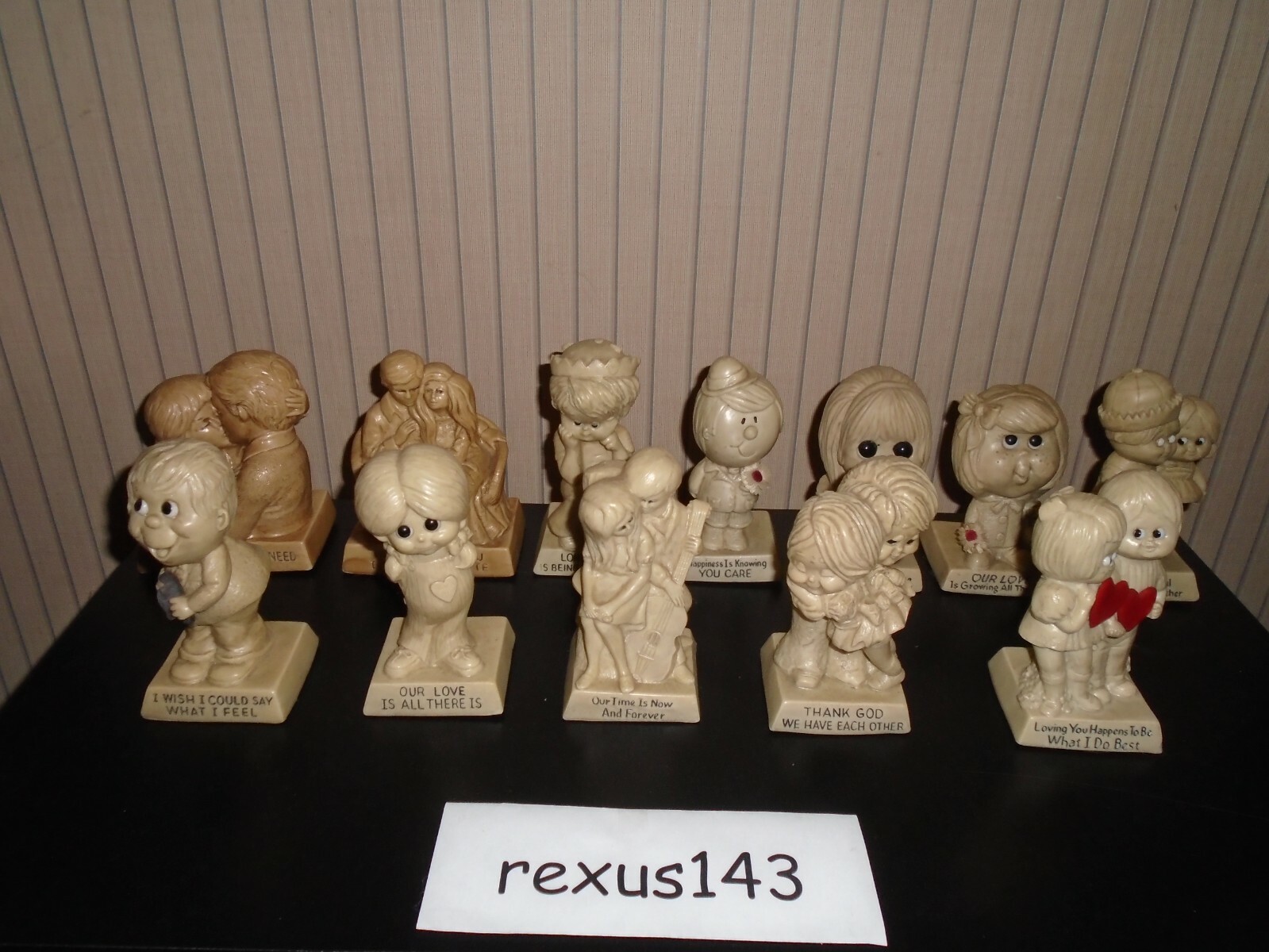 Lot of 12 Vintage 1970 - 1971 R & W Berries Cos Figurine Russ Wallace Berrie Lot of 12 Vintage 1970 - 1971 R & W Berries Cos Figurine Russ Wallace Berrie