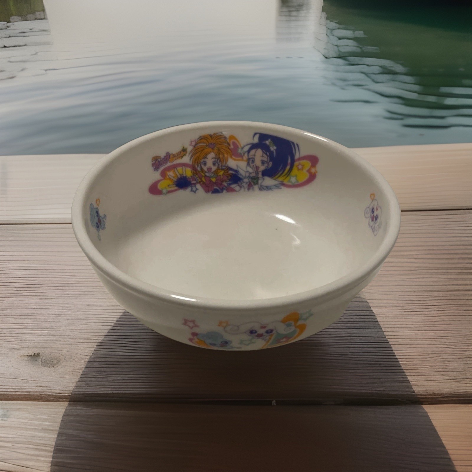 Vintage Futari wa Pretty Cure Ceramic Bowl 2004 Precure Anime & Cure Black/White Vintage Futari wa Pretty Cure Ceramic Bowl 2004 Precure Anime & Cure Black/White