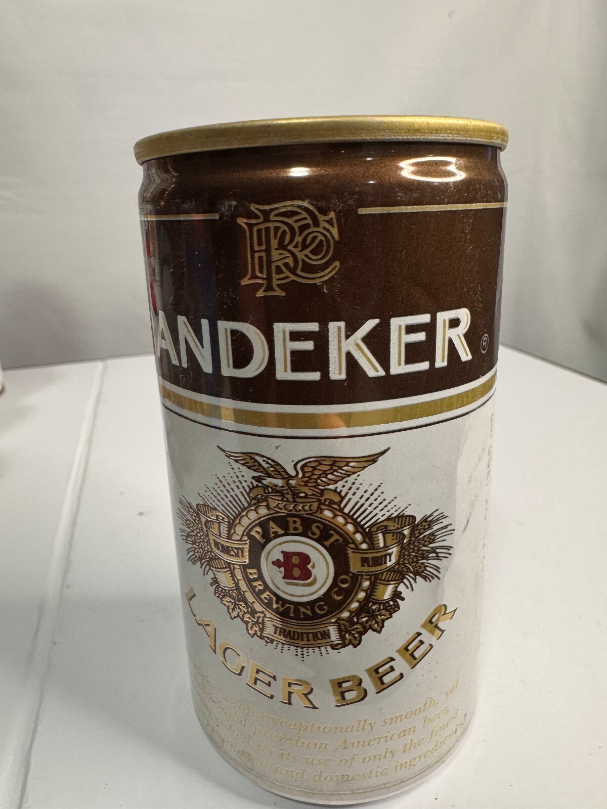 Vintage Andeker Lager 12oz Pabst Aluminum Beer Can Vintage Andeker Lager 12oz Pabst Aluminum Beer Can