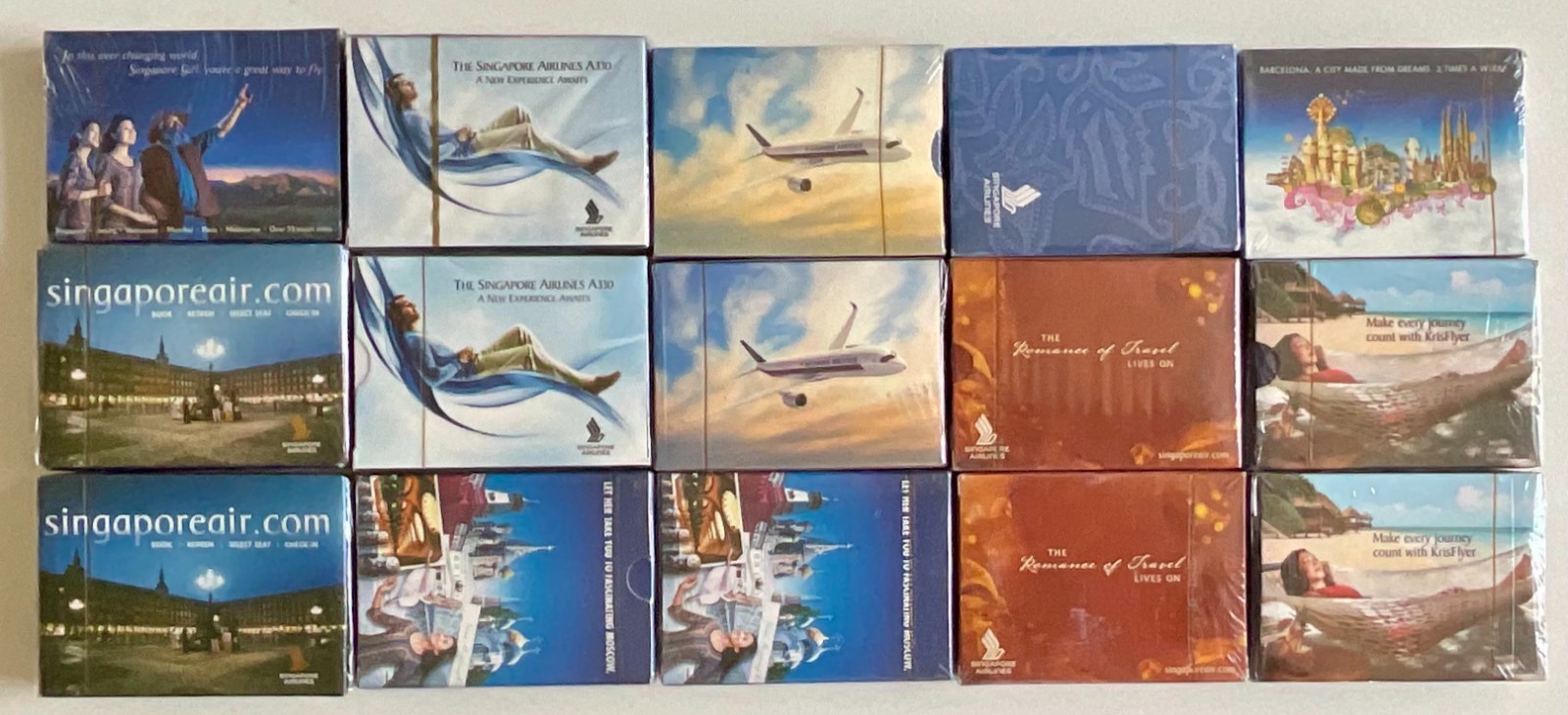 15 VINTAGE SINGAPORE AIRLINES SEALED DECK OF PLAYING CARDS