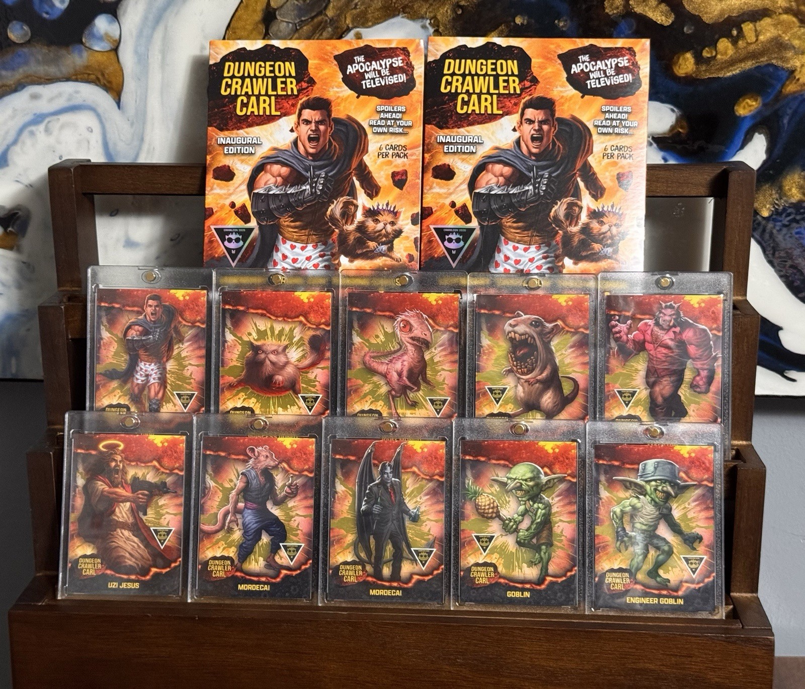 COMPLETE *GOLD* SET - Dungeon Crawler Carl CrawlCon Cards SDCC