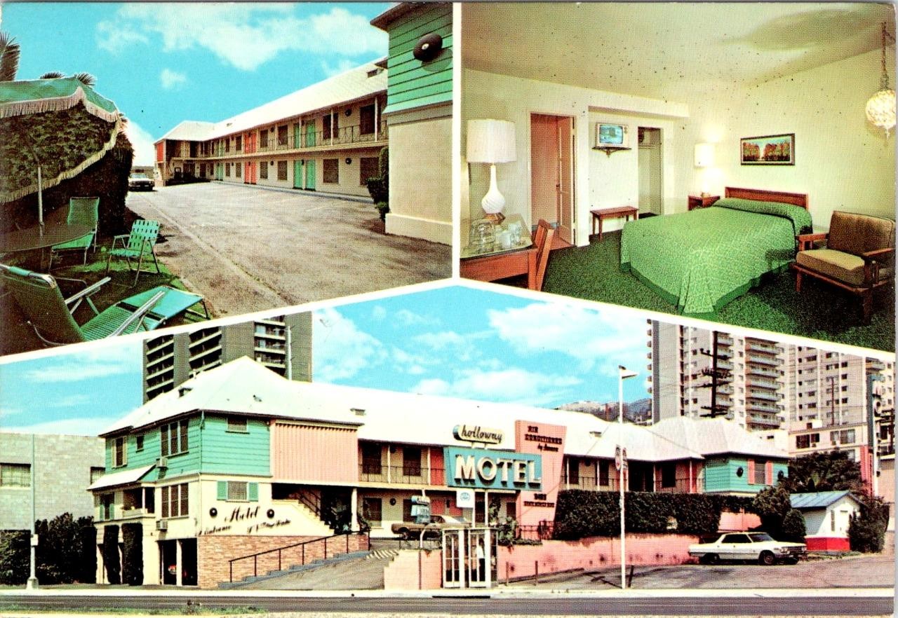 Hollywood, CA California HOLLOWAY MOTEL~Santa Monica Blvd ROADSIDE 4X6 Postcard Hollywood, CA California HOLLOWAY MOTEL~Santa Monica Blvd ROADSIDE 4X6 Postcard