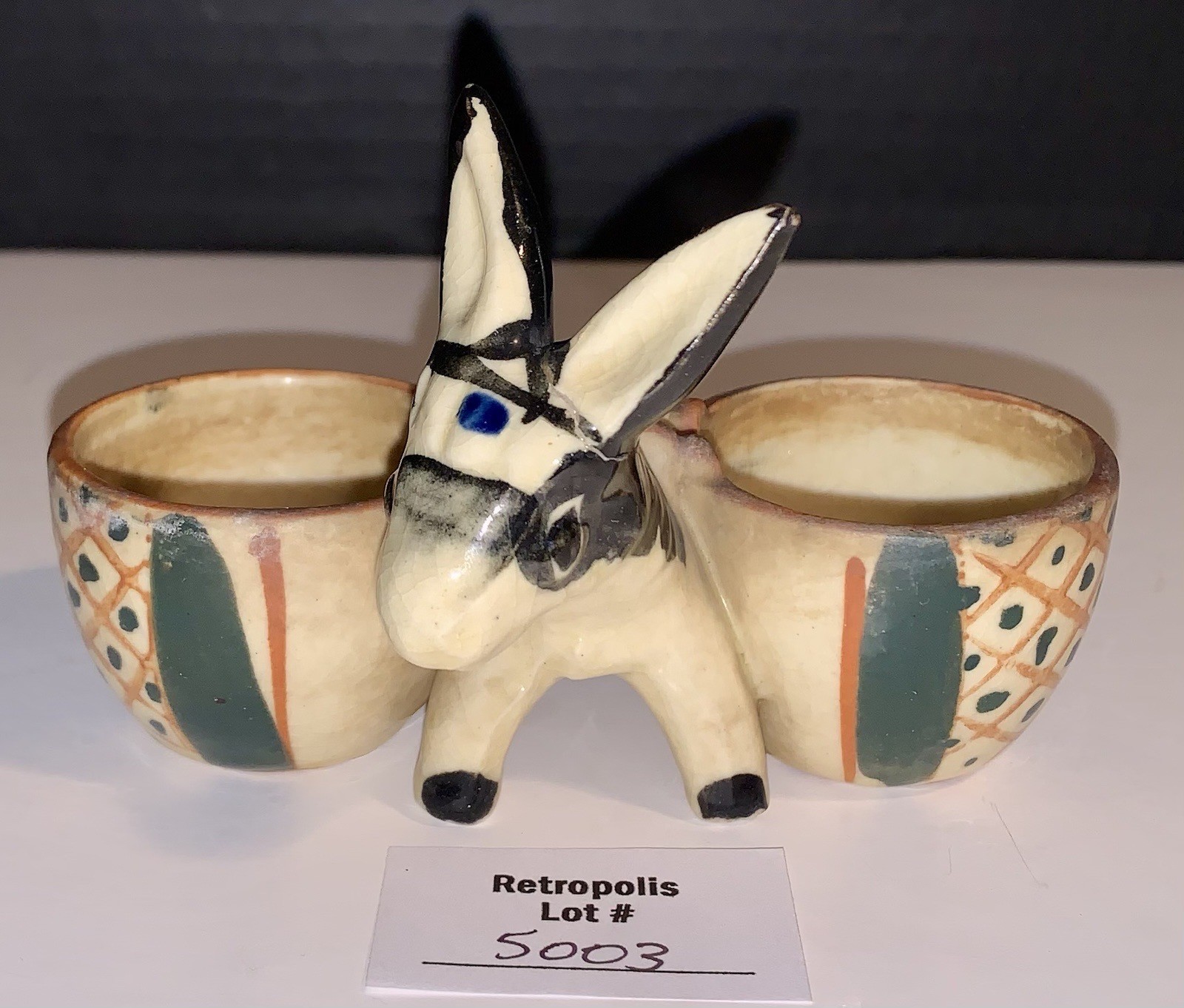 Ceramic Donkey Double Basket Planter Toothpick Holder Vintage Japan Read Details Ceramic Donkey Double Basket Planter Toothpick Holder Vintage Japan Read Details