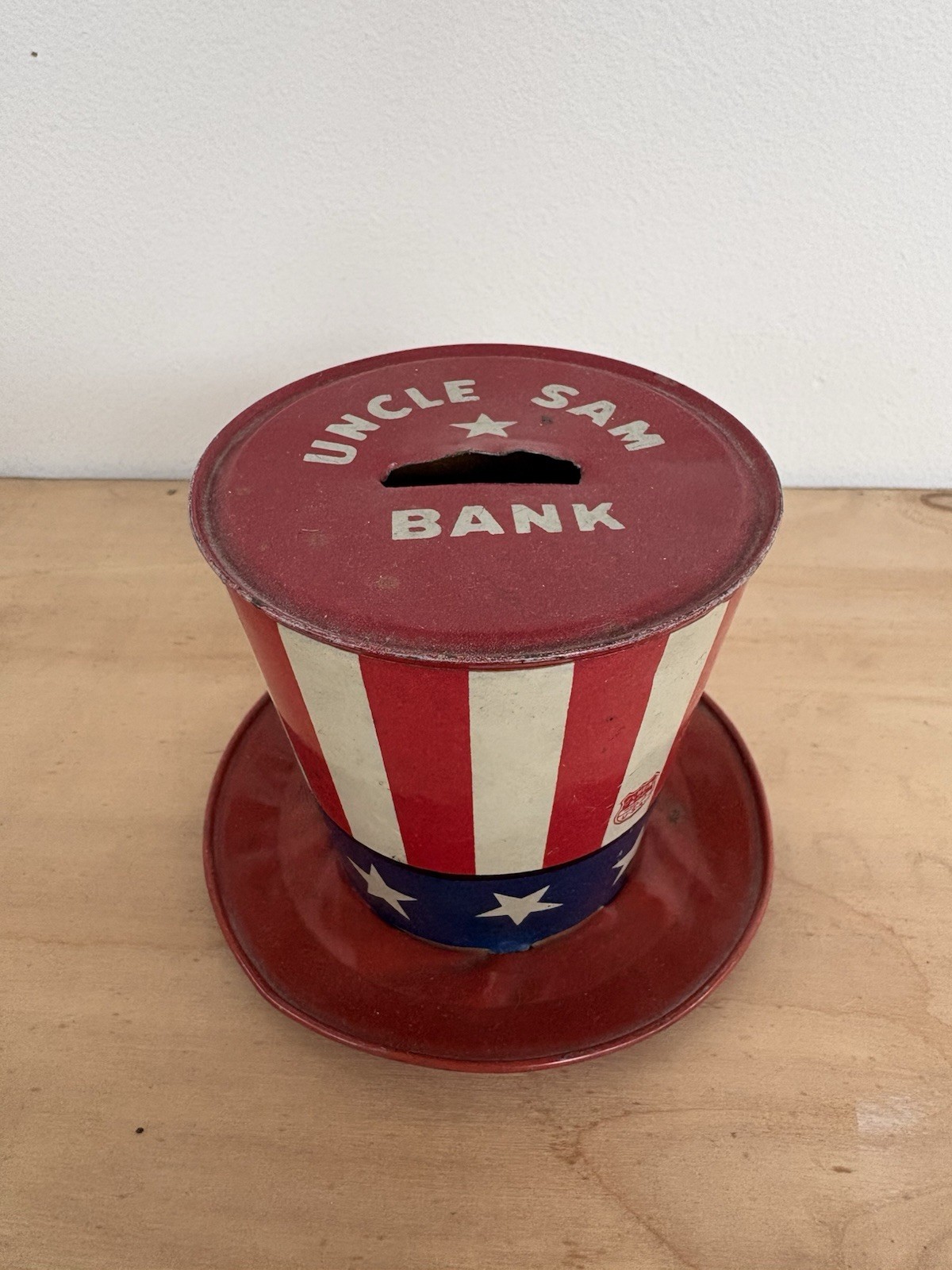 Vintage Uncle Sam Tin Top Hat Coin Bank Vintage Uncle Sam Tin Top Hat Coin Bank