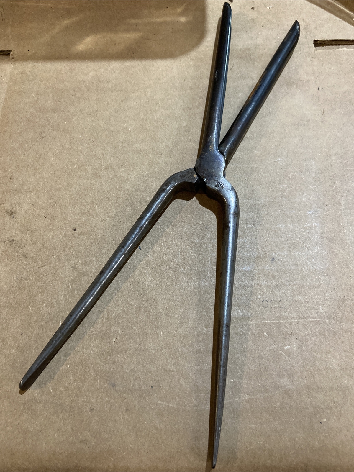 VINTAGE 1800S ANTIQUE ACIER IRON HAIR CURLER France #A