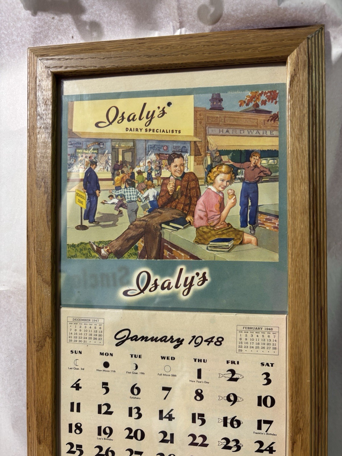 Isalys Calander 1948 Original Isalys Calander 1948 Original