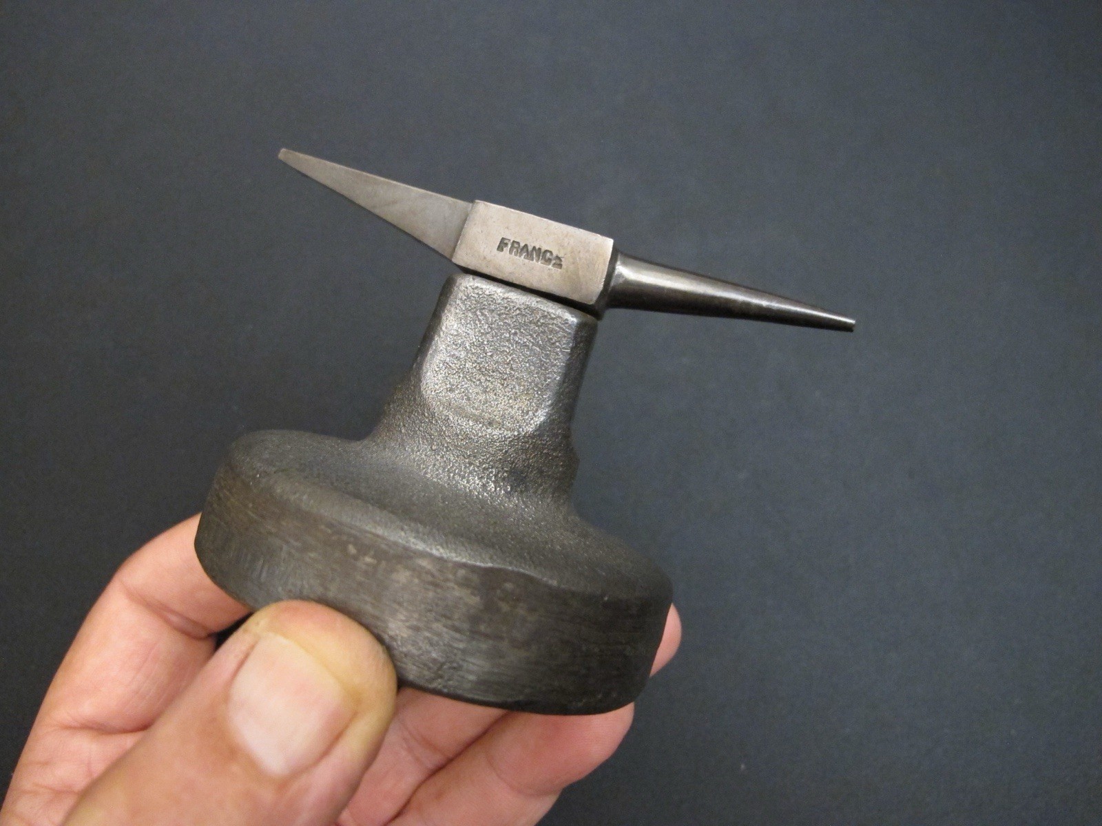FRANCE Small Vtg“CRAFTOOL” Jewelers/Watchmaker Workbench Anvil Antique Rare Tool