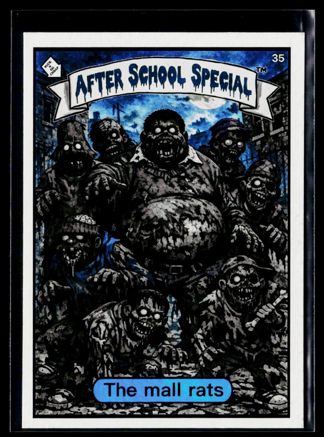 Mad Scientist 40K GPK Spoof After School #35 BLUE #\'d /2 ~ The Mall Rats Zombie