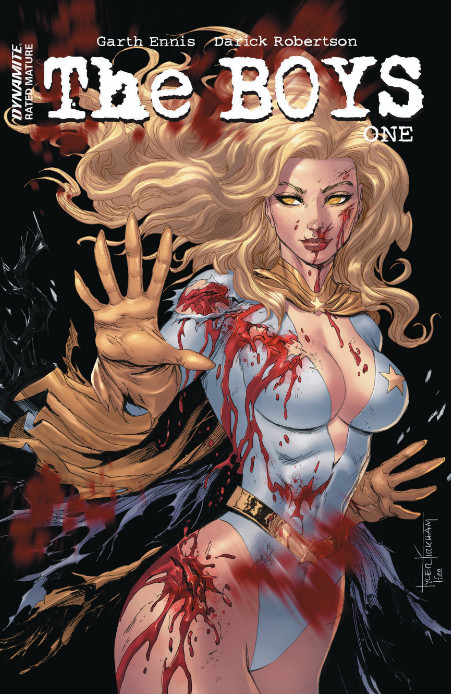 THE BOYS #1 Tyler Kirkham Battle Damage Trade Dress /400 STARLIGHT variant