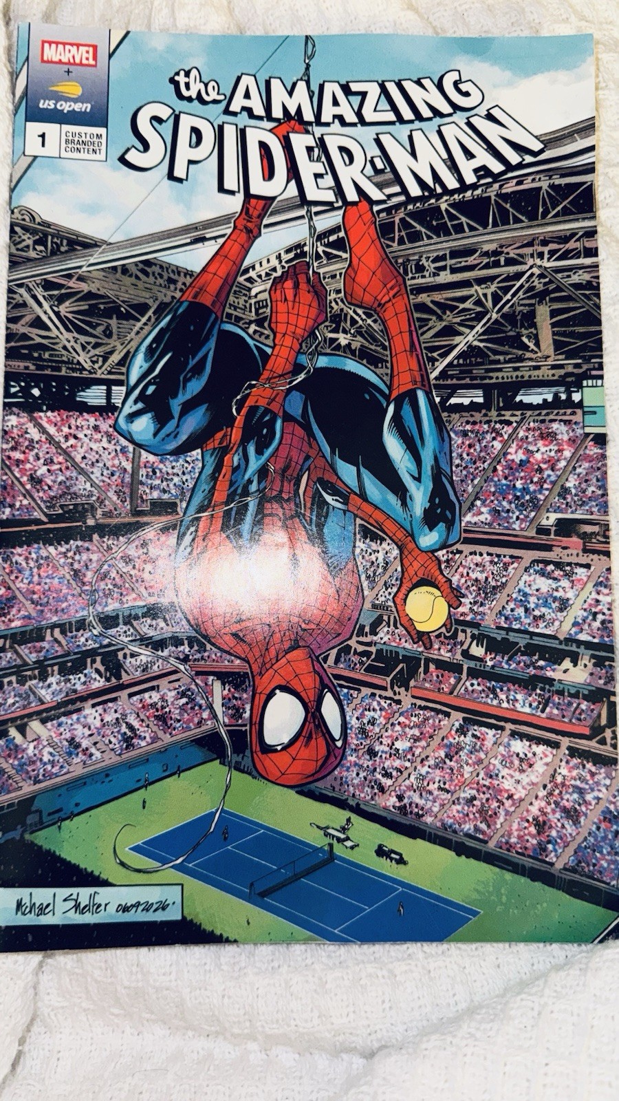 Marvel The Amazing Spider-Man #1 Comic US Open 2026 New Collectible Arthur Ashe