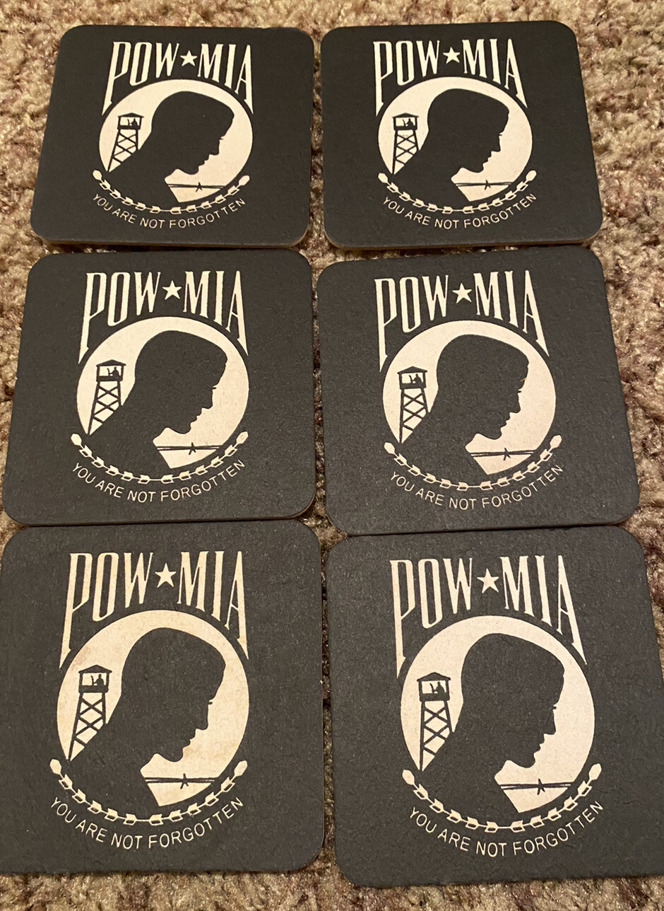 Pow Mia Cardboard Coasters You Are Not Forgotten Pow Mia Cardboard Coasters You Are Not Forgotten
