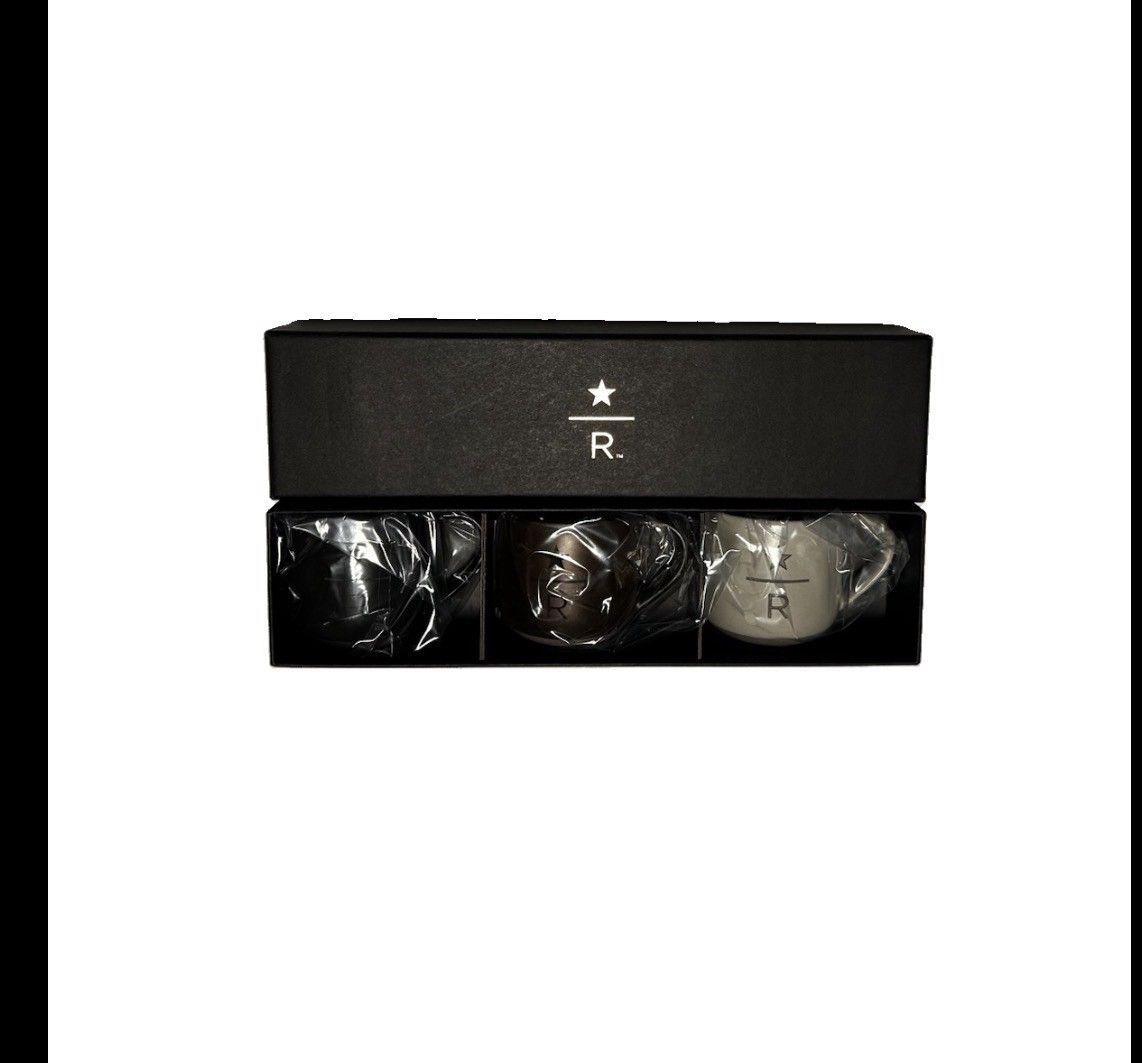 Starbucks Reserve Espresso Cup Set Of 3 New Sealed In Box