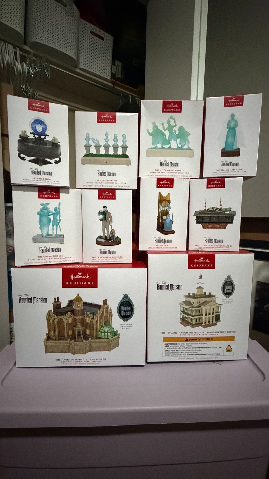 Hallmark Haunted Mansion Keepsake Complete - Disney World & Disneyland Tree Top