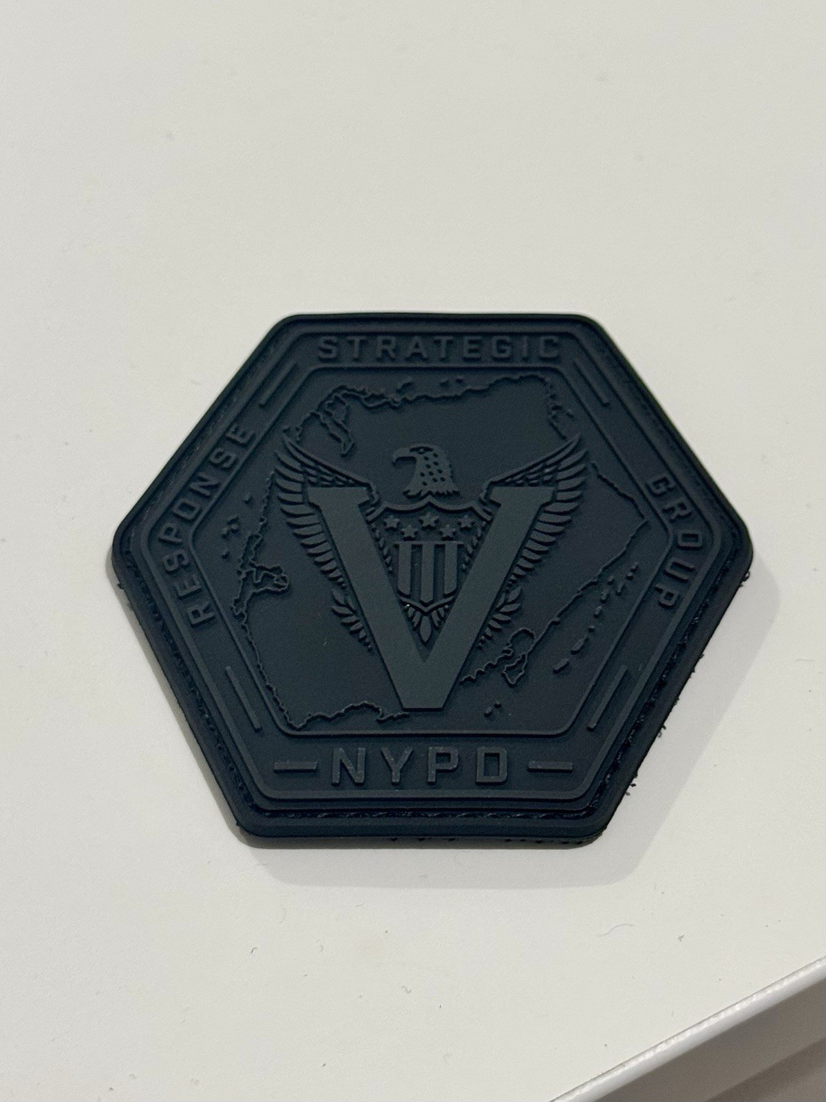 Limited-Edition NYPD SRG 5 PVC Patch - 3D, Hook Backing, 3” Limited-Edition NYPD SRG 5 PVC Patch - 3D, Hook Backing, 3”