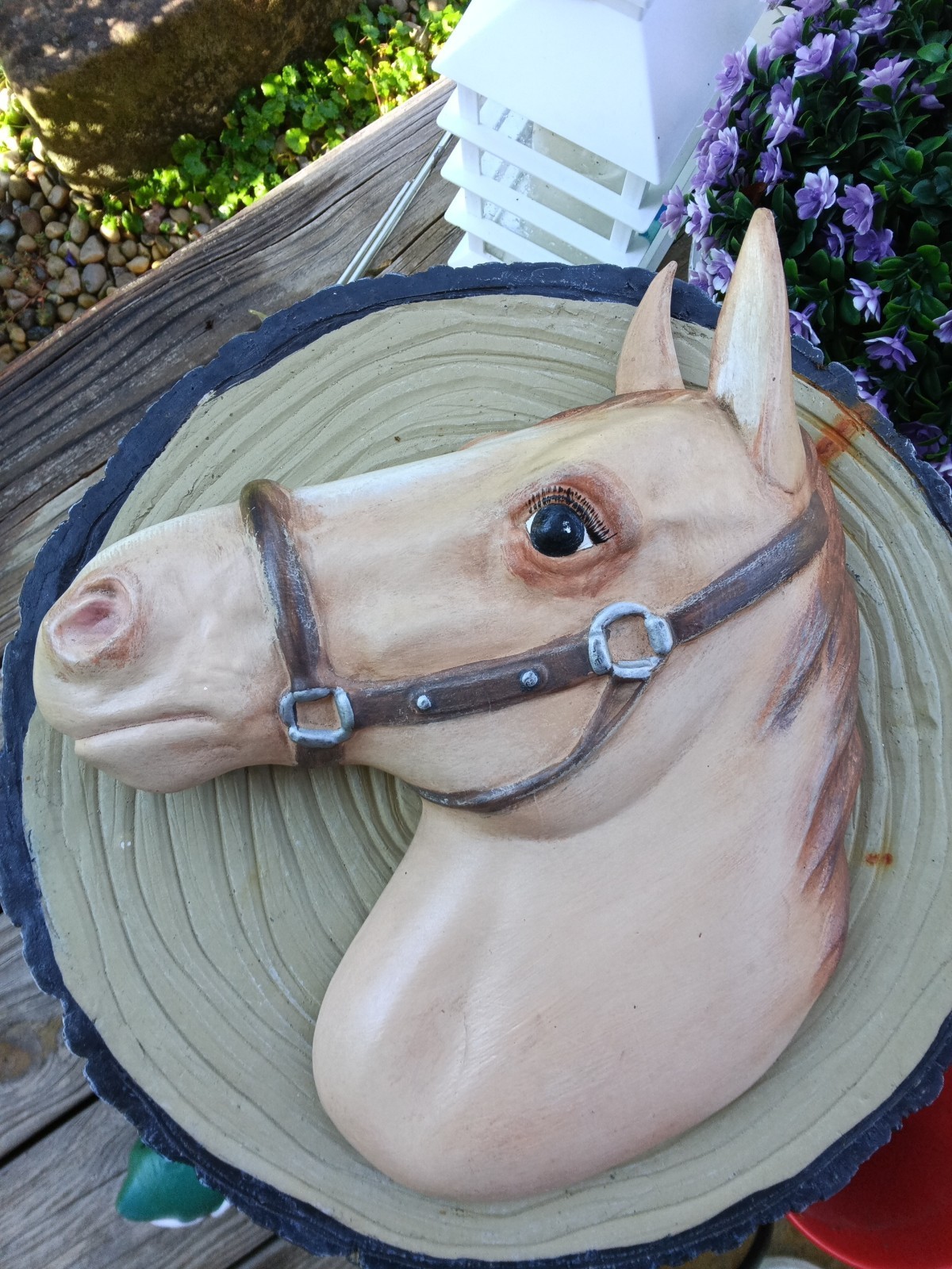 Vintage 3D HORSE HEAD WALL HANGING Hand Painted Excellent Condition HORSE HEAD Vintage 3D HORSE HEAD WALL HANGING Hand Painted Excellent Condition HORSE HEAD
