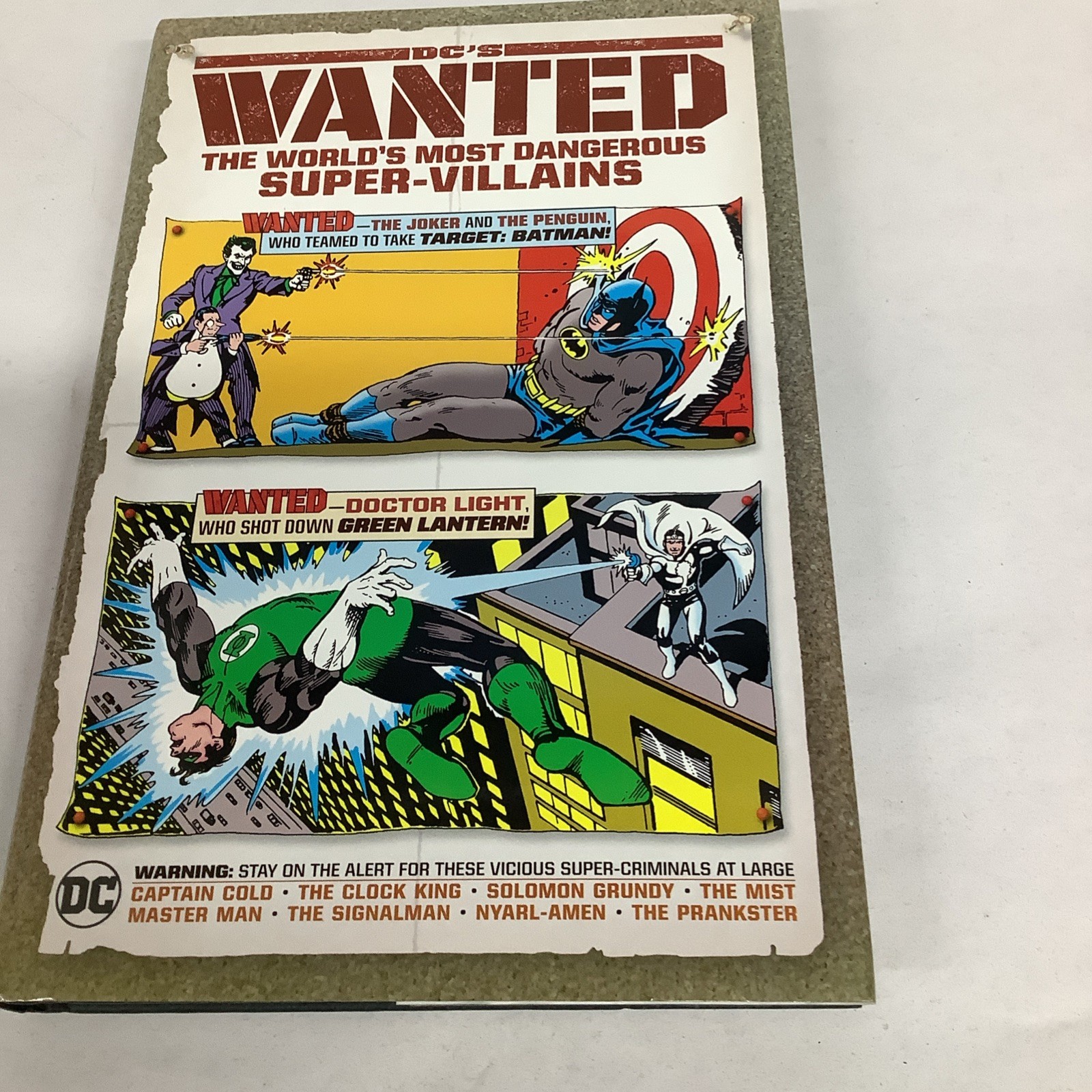 DC\'s Wanted: The World\'s Most Dangerous Supervillains Hardcover Dust Jacket