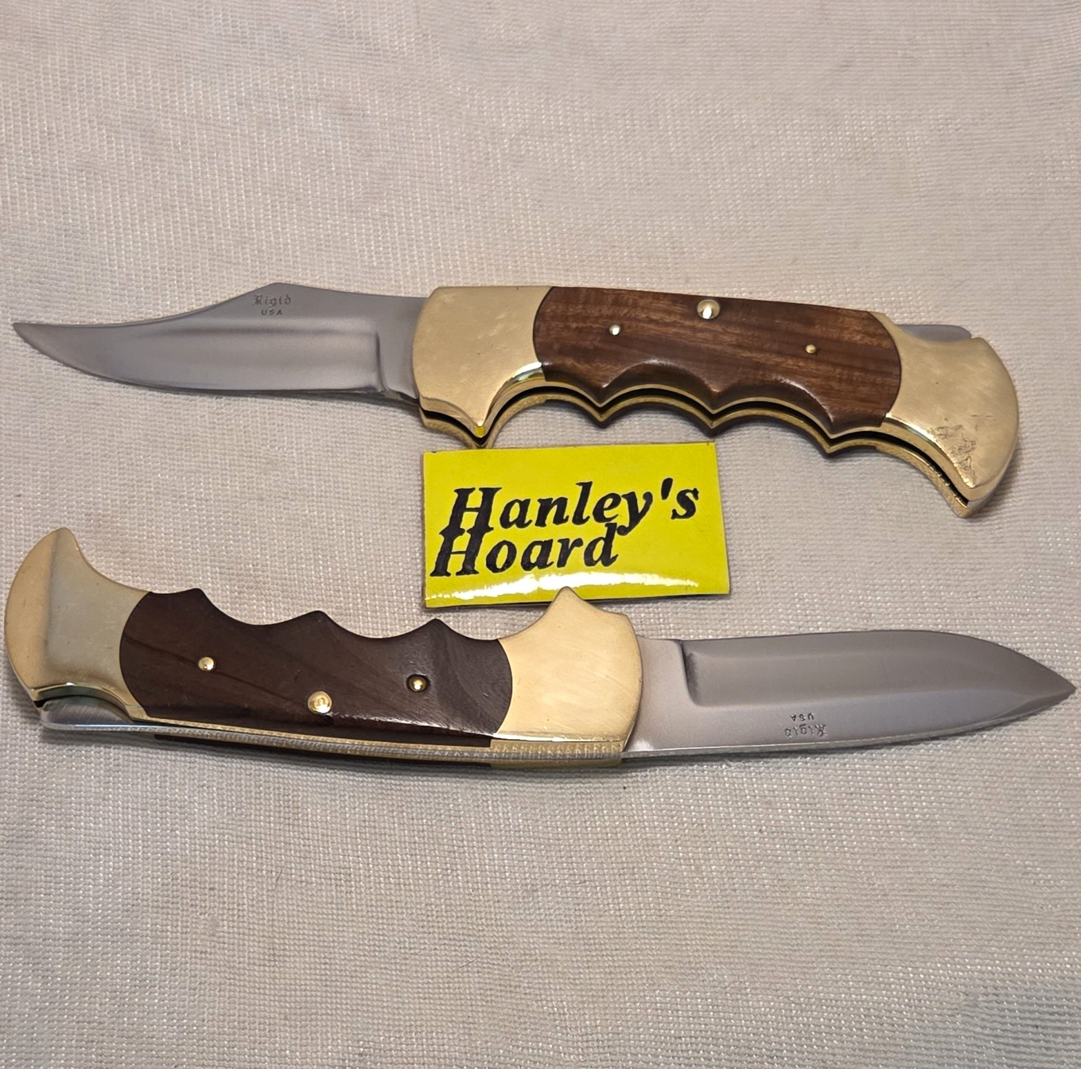 *BUCK TANKS LOT* Vintage (1970s) Rigid USA R9 & R11 Rare Hunter Knives 2pc Lot