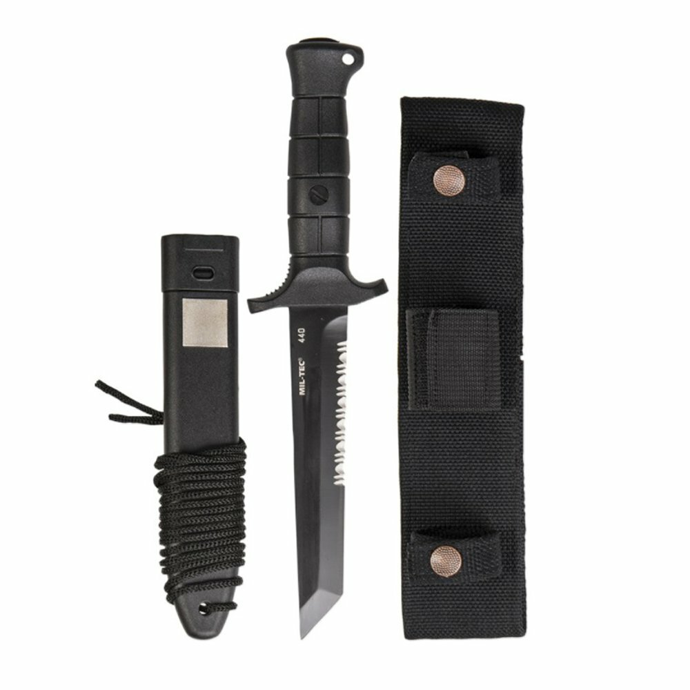 German army combat fixed blade knife KM 2000 with sheath BW military bundeswehr