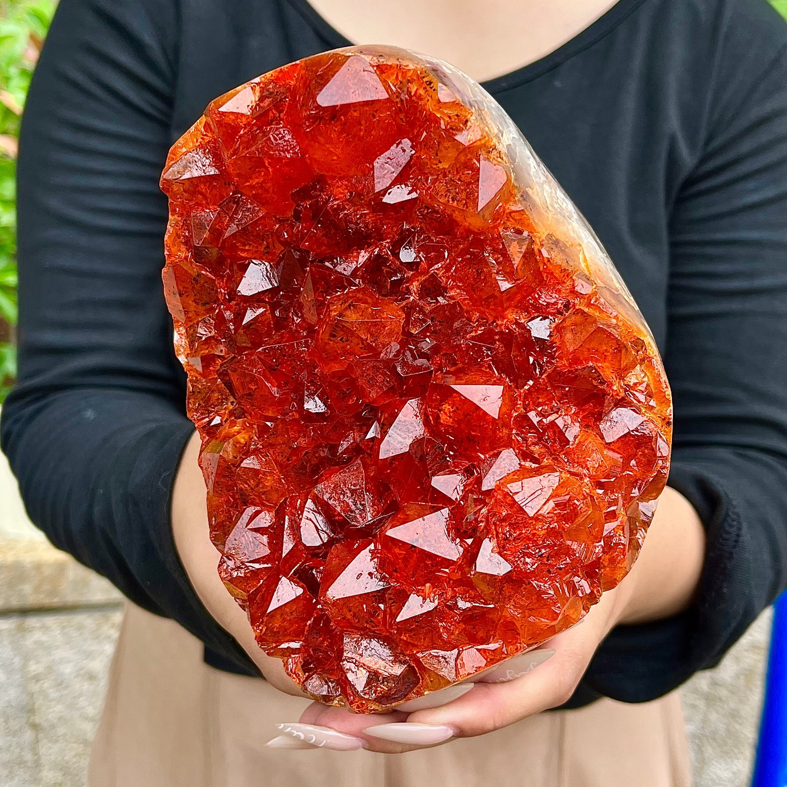 5.31LB  Natural citrine cave quartz cluster crystal sample