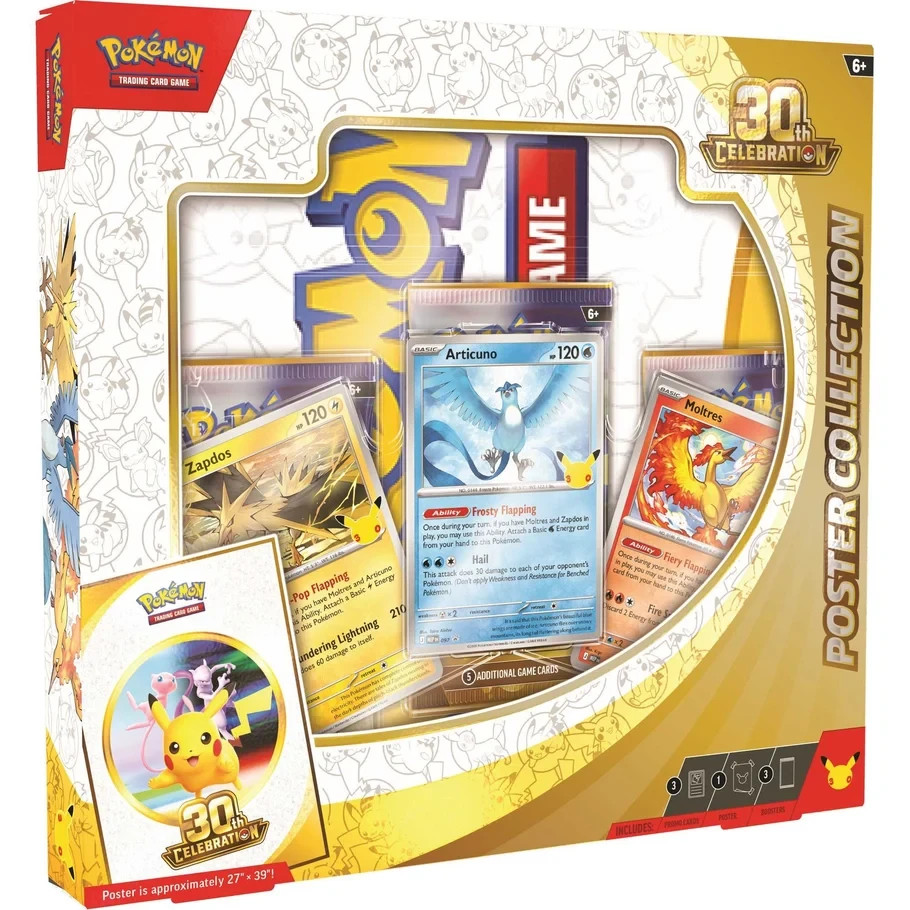 Pokémon TCG: Poster Collection - 30th Celebration - NEW & SEALED