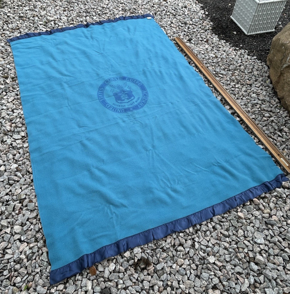 Faribault Woolen Mill Vintage US Coast Guard Academy Militaria 95” Wool Blanket Faribault Woolen Mill Vintage US Coast Guard Academy Militaria 95” Wool Blanket
