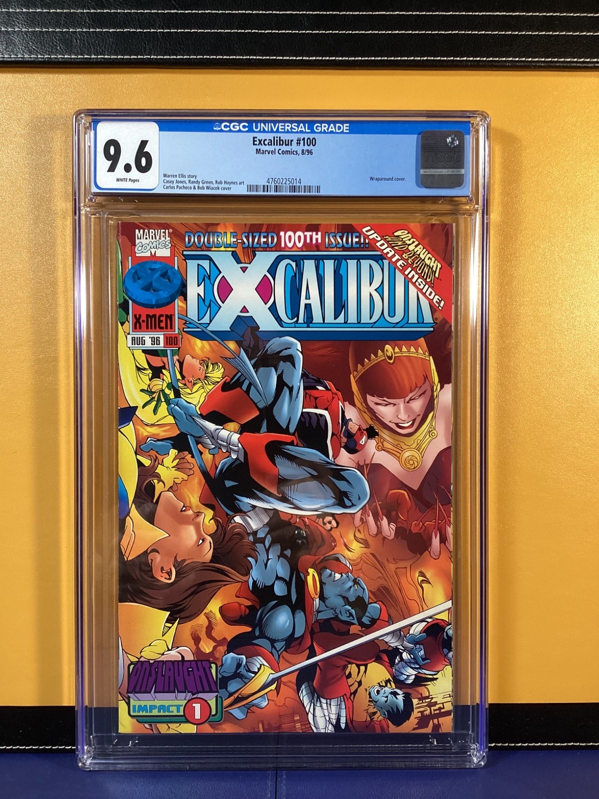 EXCALIBUR (1988 1st Series) #100 CGC 9.6 WRAPAROUND CVR BY CARLOS PACHECO EXCALIBUR (1988 1st Series) #100 CGC 9.6 WRAPAROUND CVR BY CARLOS PACHECO
