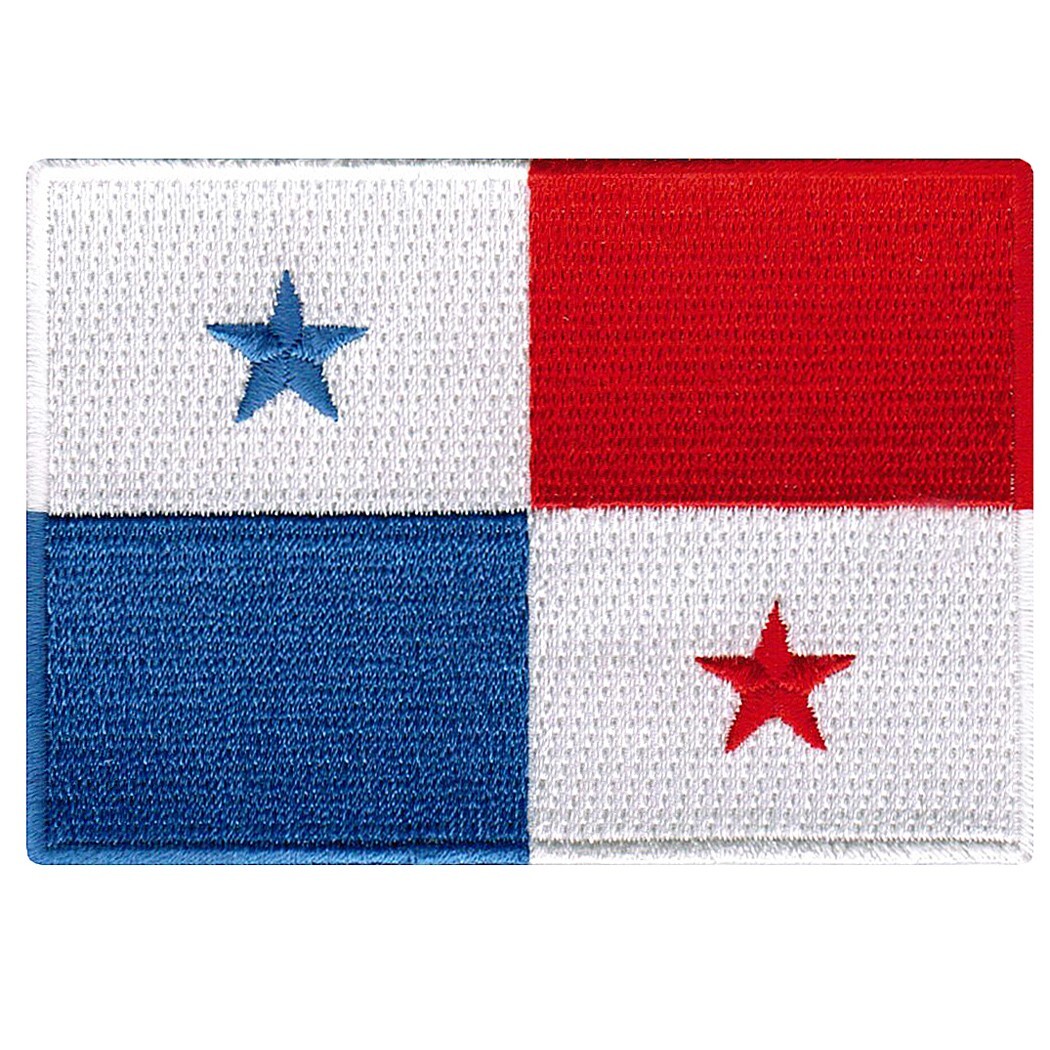 PANAMA FLAG PATCH CENTRAL AMERICAN PARCHE EMBLEM embroidered iron-on EMBLEM new PANAMA FLAG PATCH CENTRAL AMERICAN PARCHE EMBLEM embroidered iron-on EMBLEM new