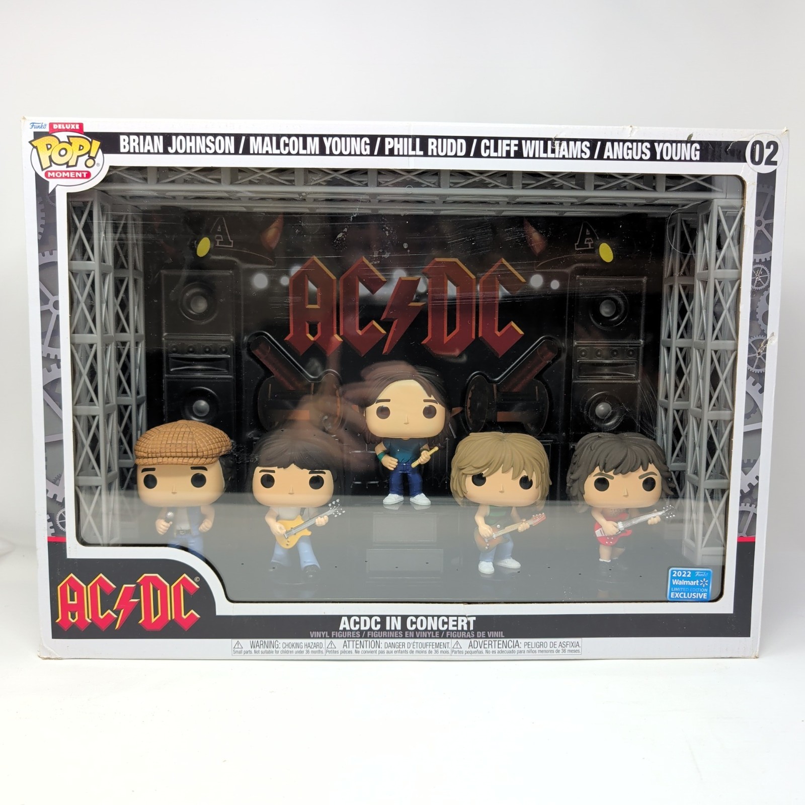 Open Box, Funko Pop Moment Deluxe: AC/DC in Concert Vinyl Figures 