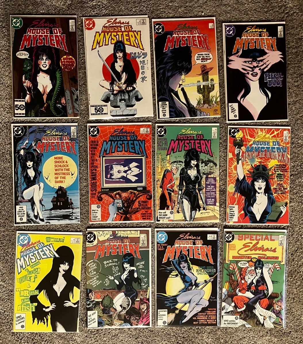 Elvira's House of Mystery #1-11 + Haunted Holidays Special DC 1986 COMPLETE RUN