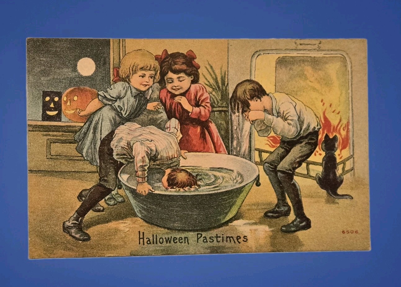 Vintage Halloween Postcard Popular Series No. 6506 Vintage Halloween Postcard Popular Series No. 6506