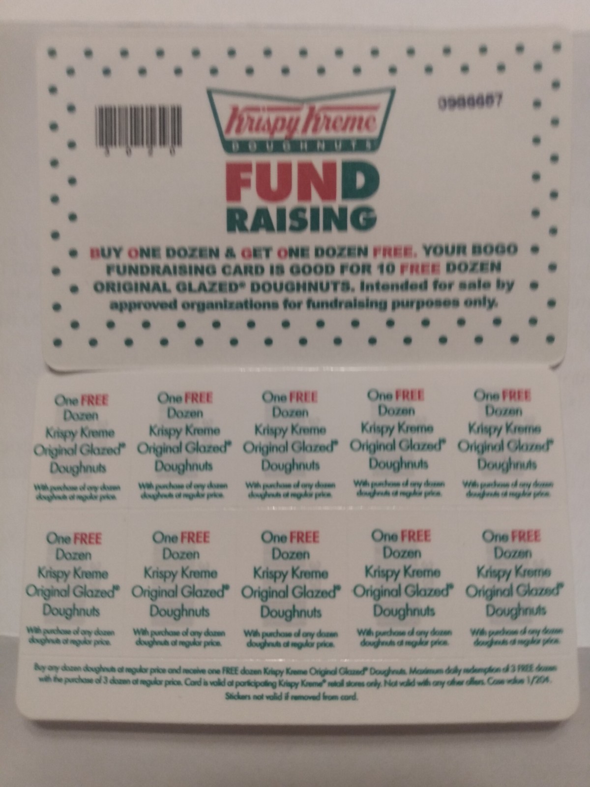 KRISPY KREME BOGO CARD- BUY FIRST DOZEN, THEN GET ONE, 10 OFFERS, KRISPY KREME BOGO CARD- BUY FIRST DOZEN, THEN GET ONE, 10 OFFERS,
