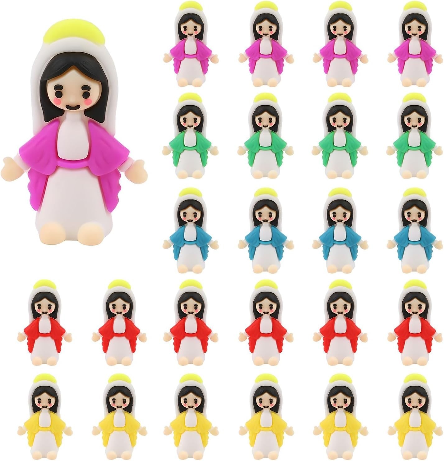 30PCS Little Virgin Mary Figurines,Mini Virgin Mary Dolls Bulk Little Figures 30PCS Little Virgin Mary Figurines,Mini Virgin Mary Dolls Bulk Little Figures