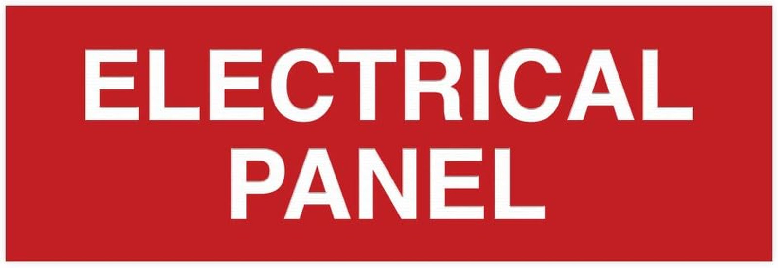 Basic Electrical Panel Sign - Fire Regulation Safety Compliance Sign -Red - Smal