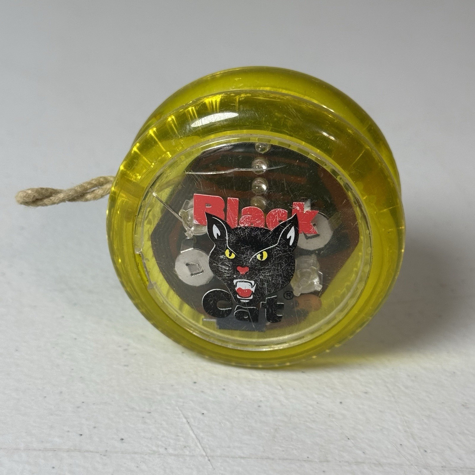 Vintage Black Cat Fireworks Promotional Yo-Yo, Yoyo