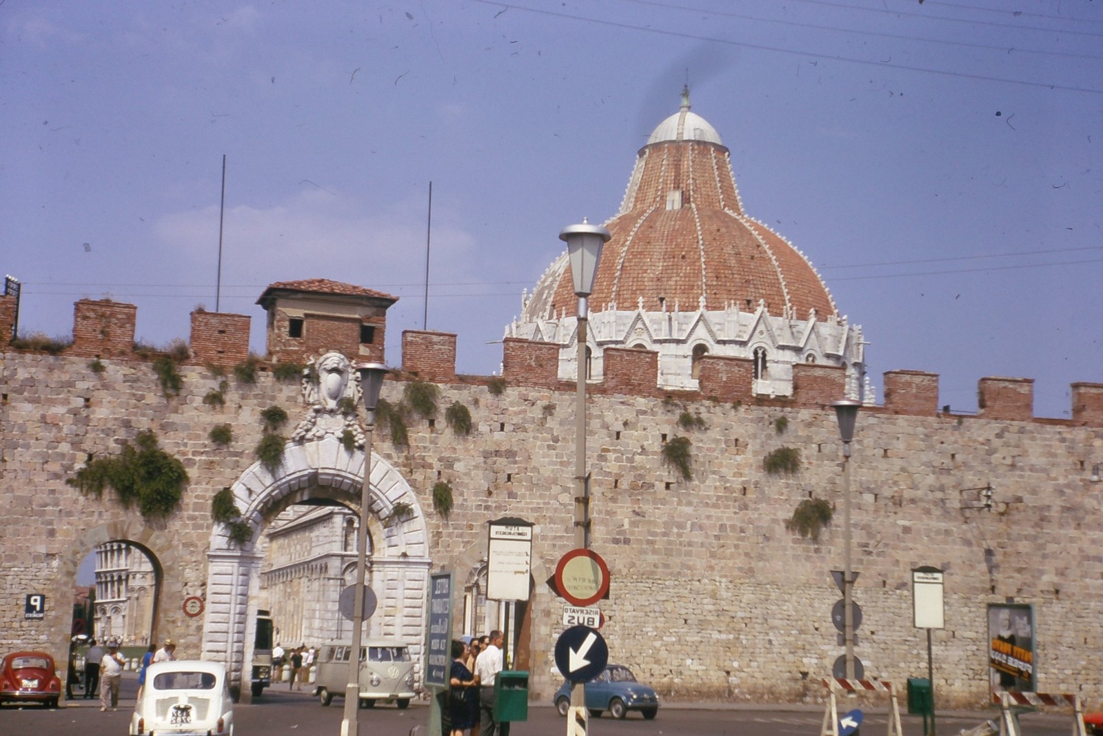 c1960's Kodachrome 35mm Slide, Pisa Baptistery Wall, Italy St John's European