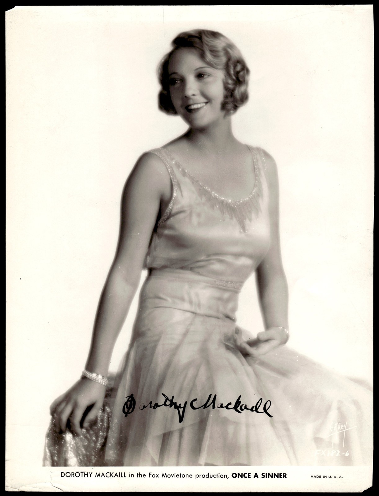 Dorothy Mackaill Actress Signed 8 x 10\