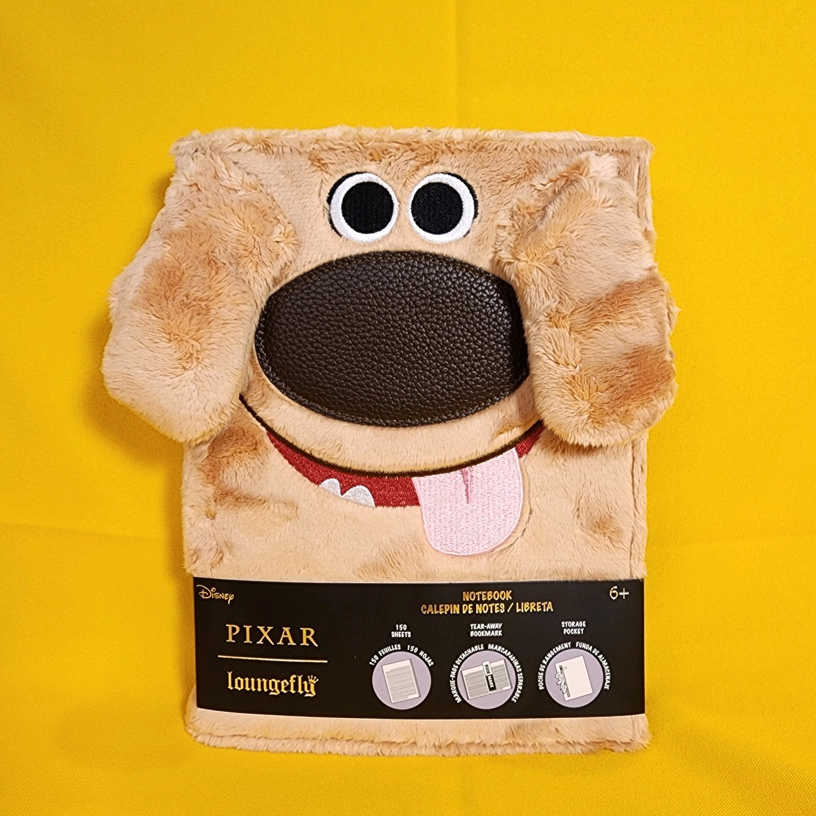 Loungefly Pixar Up Dug Up 15th Ann Plush Refillable Stationery Journal Notebook Loungefly Pixar Up Dug Up 15th Ann Plush Refillable Stationery Journal Notebook
