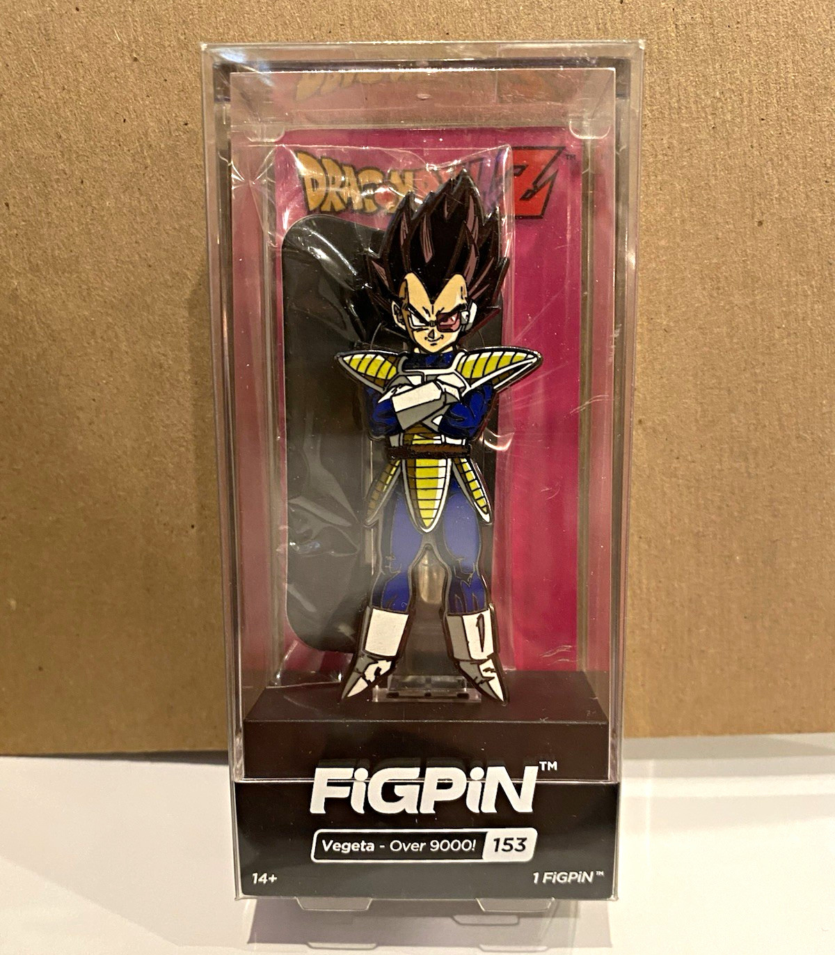 FiGPiN Vegeta Over 9000 #153 Limited Edition 2018 1st Edition Lot A 2 of 504