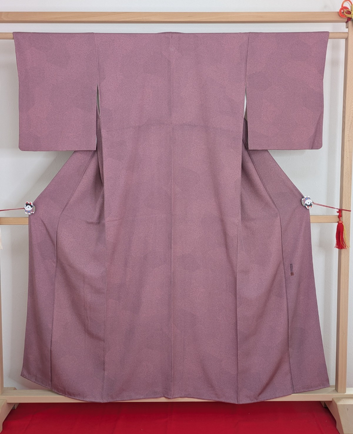 Vintage Japanese Kimono Silk Edo Komon Ise Katagami Pointillism Yujiro Nakamura