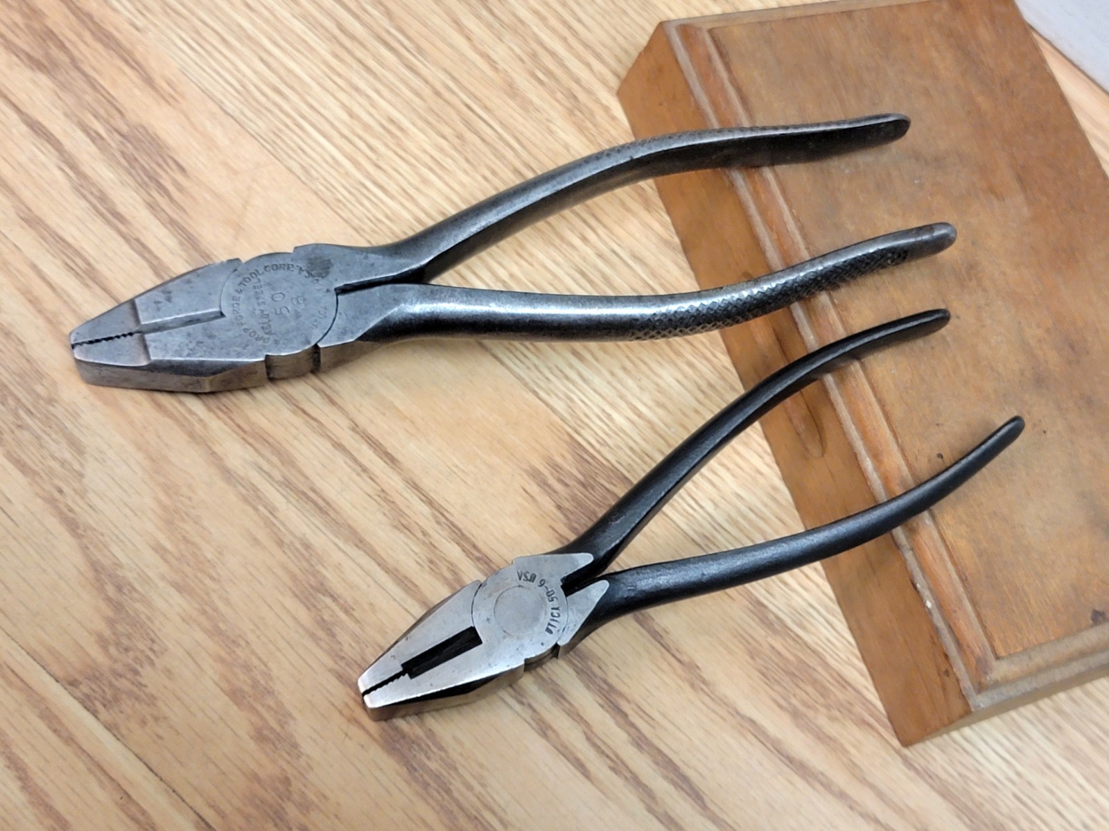 Vintage UTICA Tools No. 50 Lineman Electrician's Side Cutting Pliers 8